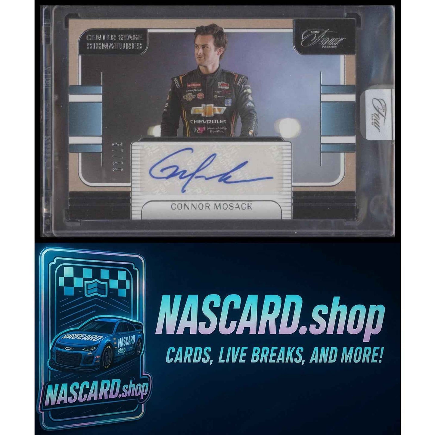 2025 Panini Turn Four #CSS-CMK Connor Mosack Center Stage Signatures #/99