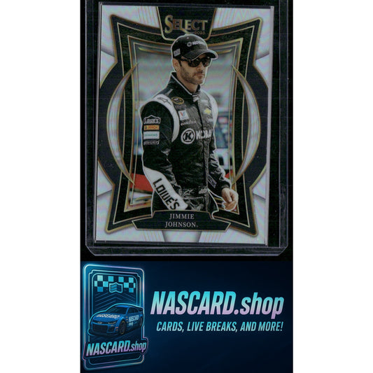 2025 Panini Select #55 Jimmie Johnson Silver Prizms - NASCARD.shop