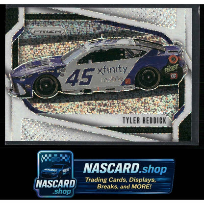 2025 Panini Prizm #134 Tyler Reddick White Sparkle
