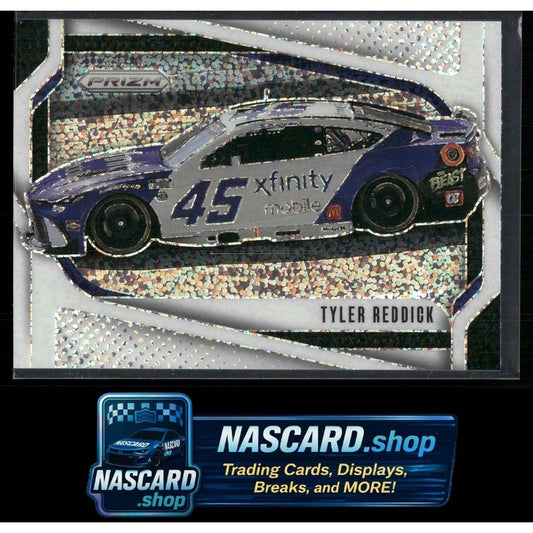 2025 Panini Prizm #134 Tyler Reddick White Sparkle