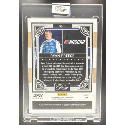 2026 Panini Turn Four Racing Ryan Preece #9/65