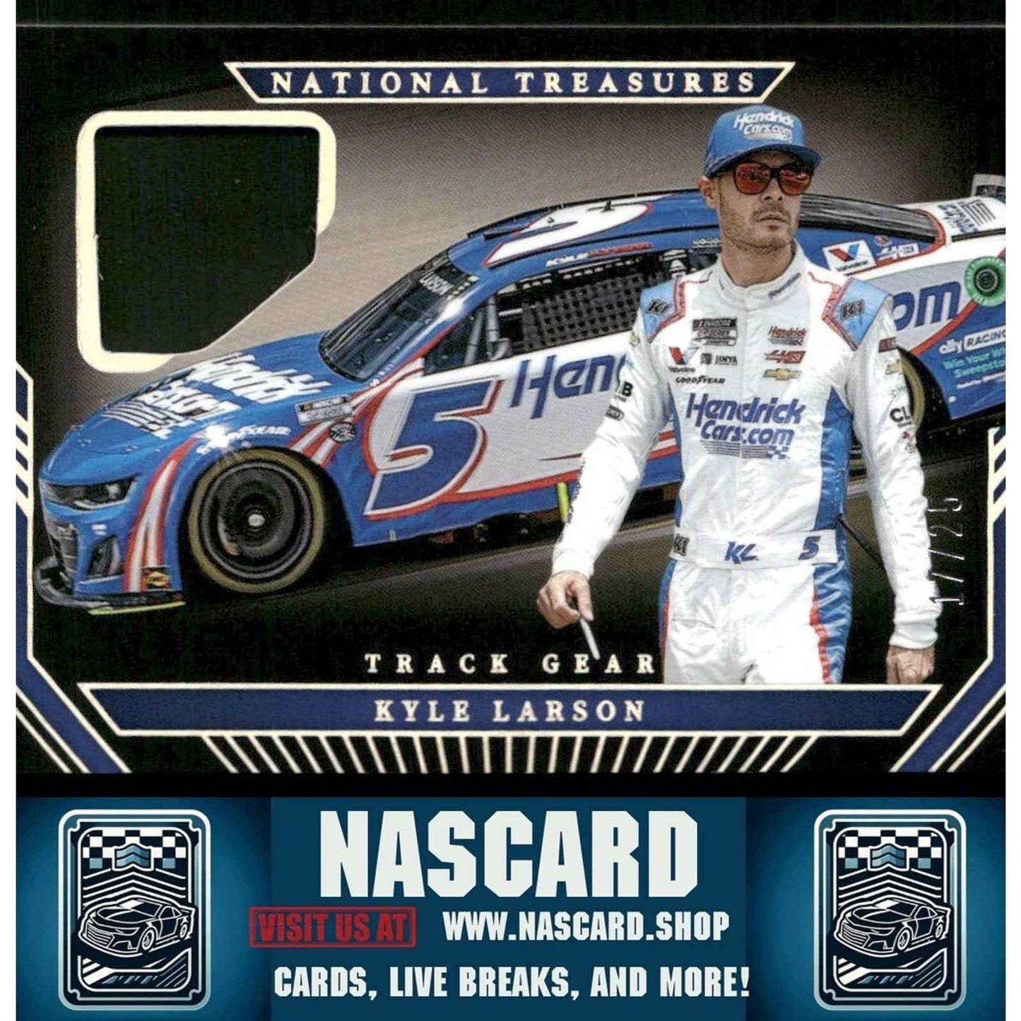 2024 National Treasures Track Gear Holo Silver Kyle Larson /25