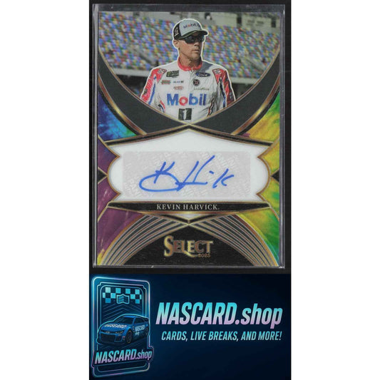 2025 Panini Select Kevin Harvick Legendary Signatures Tie-Dye Prizms #/25