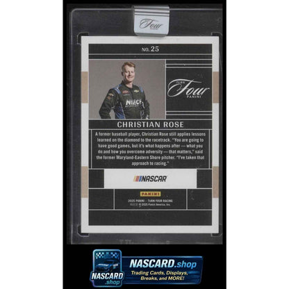 2025 Panini Turn Four #25 Christian Rose #/75