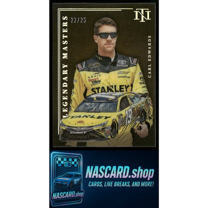 2023 Panini National Treasures #LM11 Carl Edwards Legendary Masters #/25
