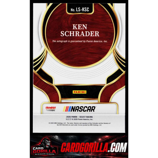 2026 Panini Select #LS-KSC Ken Schrader Legendary Signatures