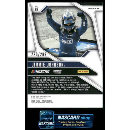 2025 Panini Prizm #88 Jimmie Johnson Pulsar #/299