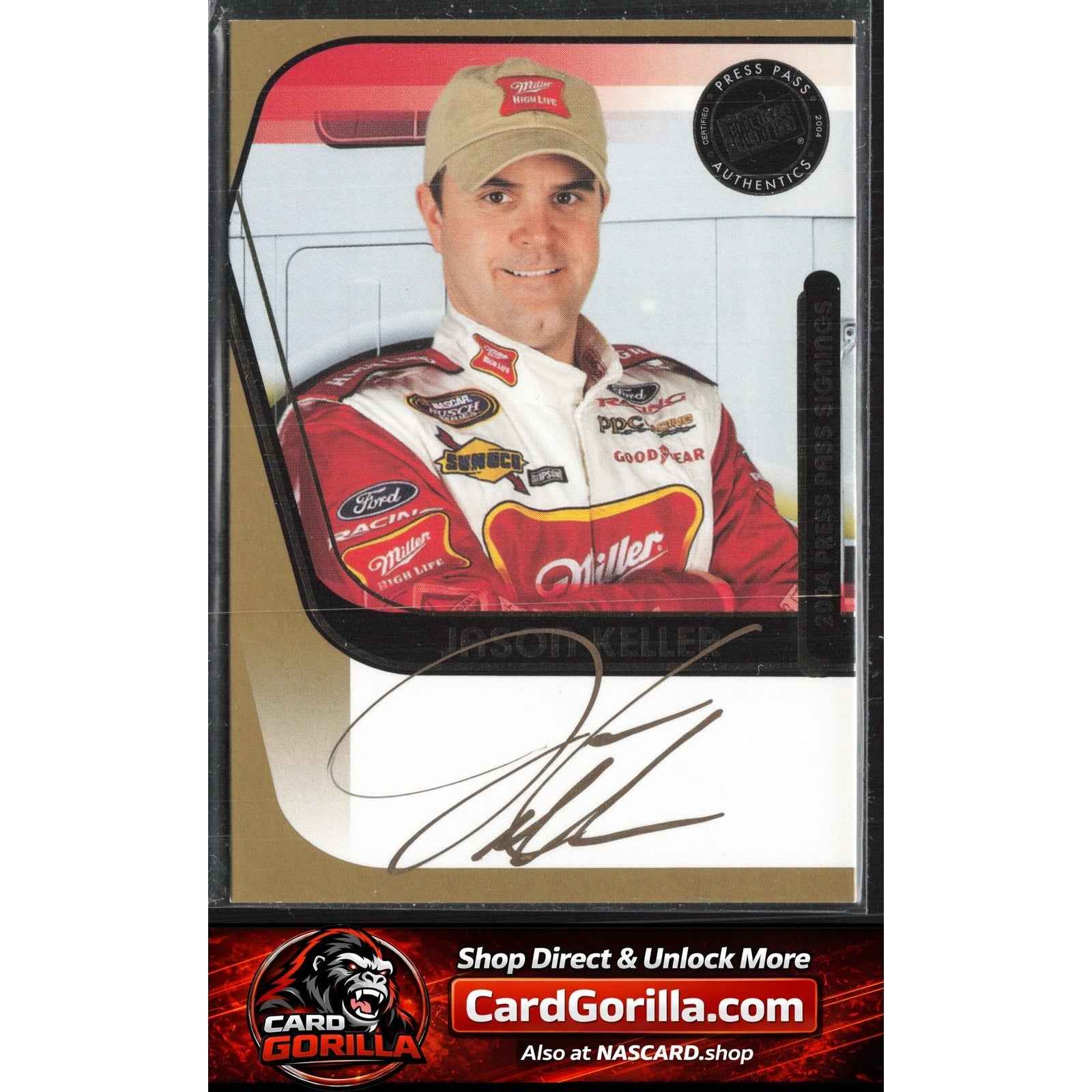 2004 Press Pass #NNO Jason Keller Signings Gold #/50