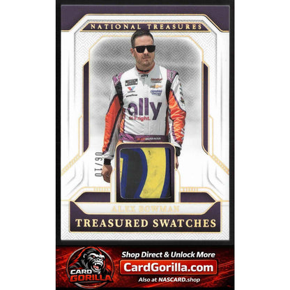 2025 Panini National Treasures Alex Bowman Treasured Swatches Holo Gold #/10