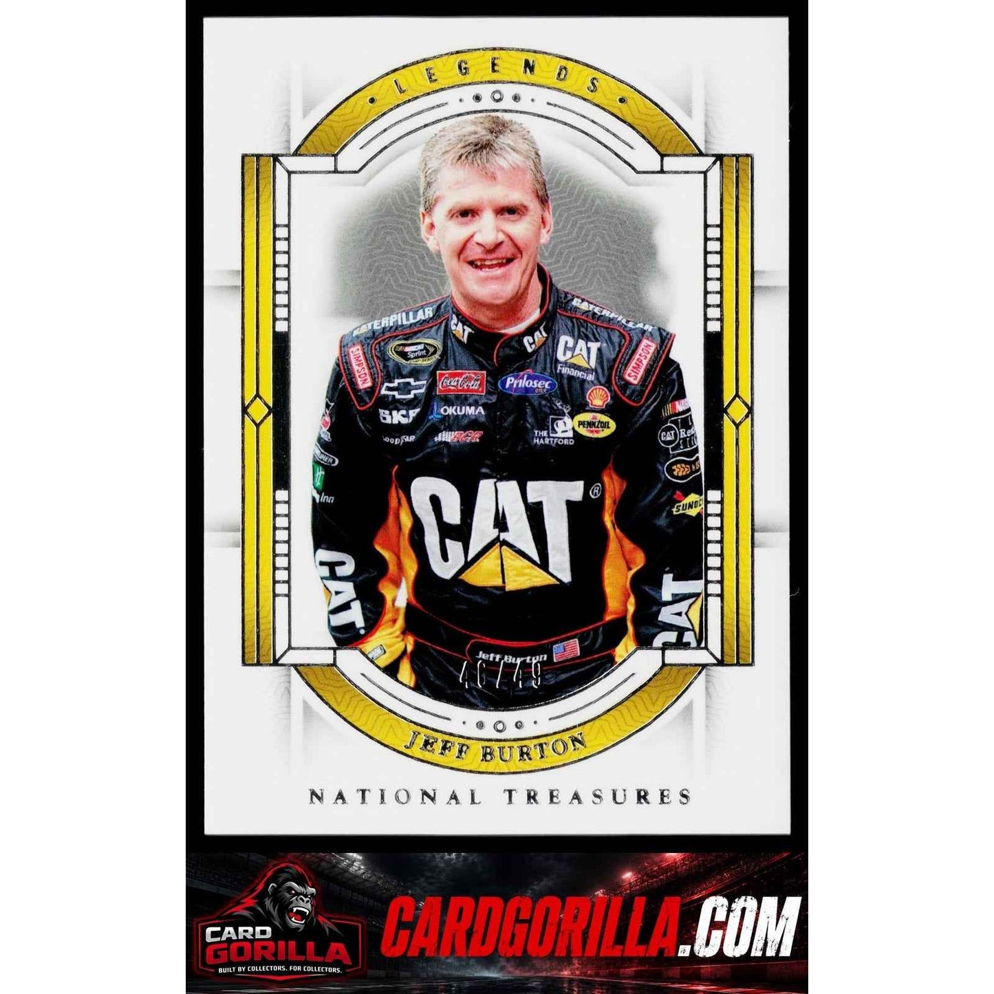 2024 Panini National Treasures #84 Jeff Burton #/49