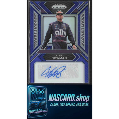 2024 Panini Prizm #SS-ABN Alex Bowman Sensational Signatures Blue #/49