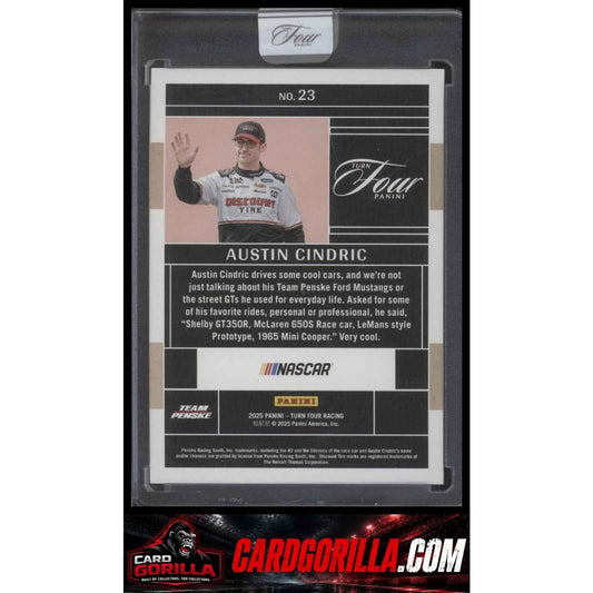 2025 Panini Turn Four #23 Austin Cindric #/75