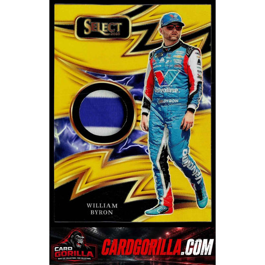 2025 Panini Select #S-WBN William Byron Sparks Gold Prizms #/10