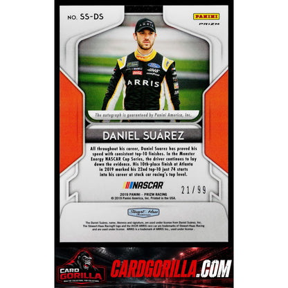 2019 Panini Prizm #SS-DS Daniel Suarez Signing Sessions Green Prizm #/99