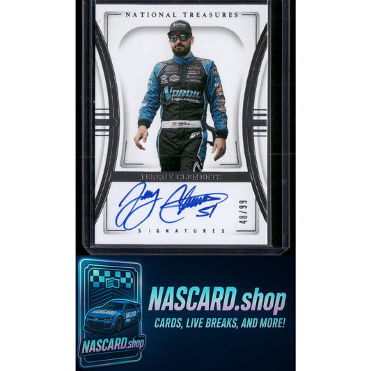 2024 Panini National Treasures #S-JGT Jeremy Clements Signatures #/99 - NASCARD.shop