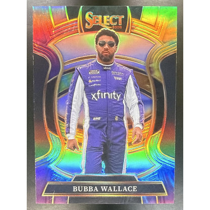 2026 Panini Select NASCAR Bubba Wallace #55 Set - Grandstand Tie-Dye Prizms 1/25