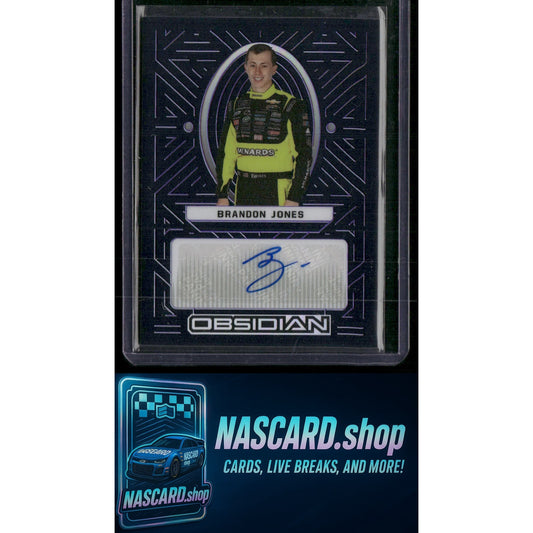 2023 Chronicles Brandon Jones Obsidian Signatures Electric Etch Purple #/49 - NASCARD.shop