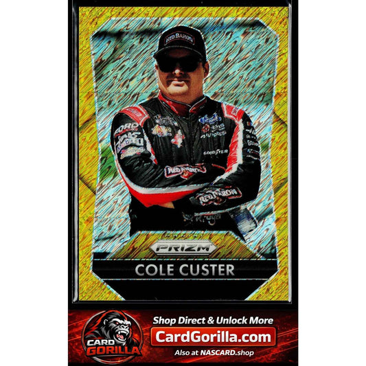 2025 Panini Prizm #189 Cole Custer Gold Shimmer FOTL #/3