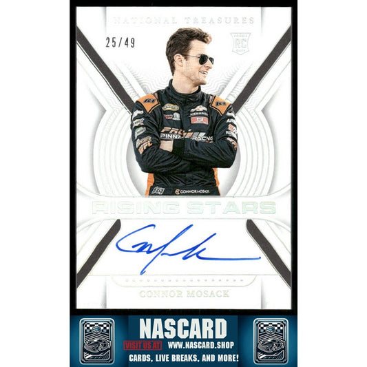 2024 Panini National Treasures Connor Mosack Rising Stars Holo Silver #/49 (RC) - NASCARD.shop