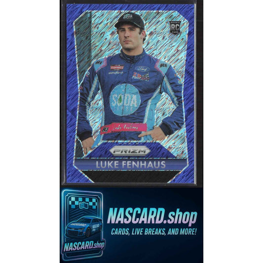 2025 Panini Prizm #183 Throwback Luke Fenhaus Blue Shimmer #/10