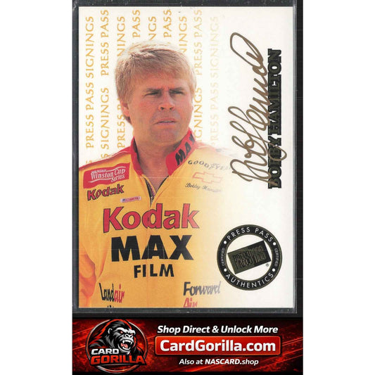 1999 Press Pass #NNO Bobby Hamilton Signings Gold #/100