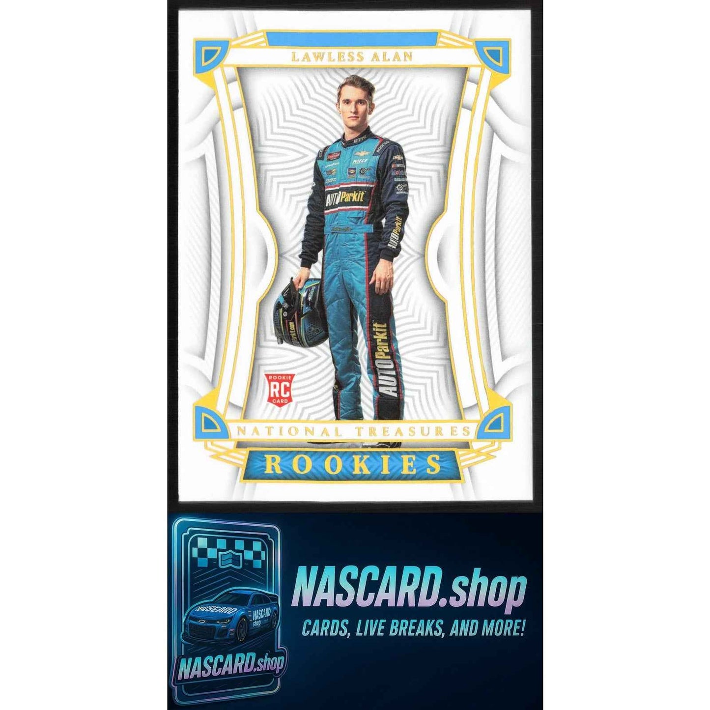 2023 Panini National Treasures #97 Rookies Lawless Alan Holo Gold #/10