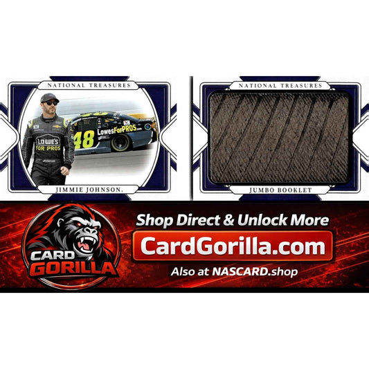 2025 Panini National Treasures #JBT-JJN Jimmie Johnson Jumbo Booklet Tire #/25