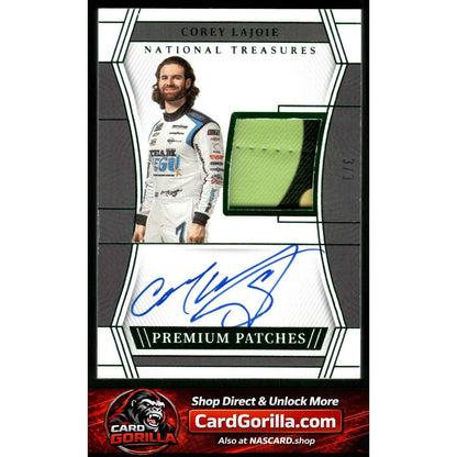 2023 Panini National Treasures Corey LaJoie Premium Patches Green #/3