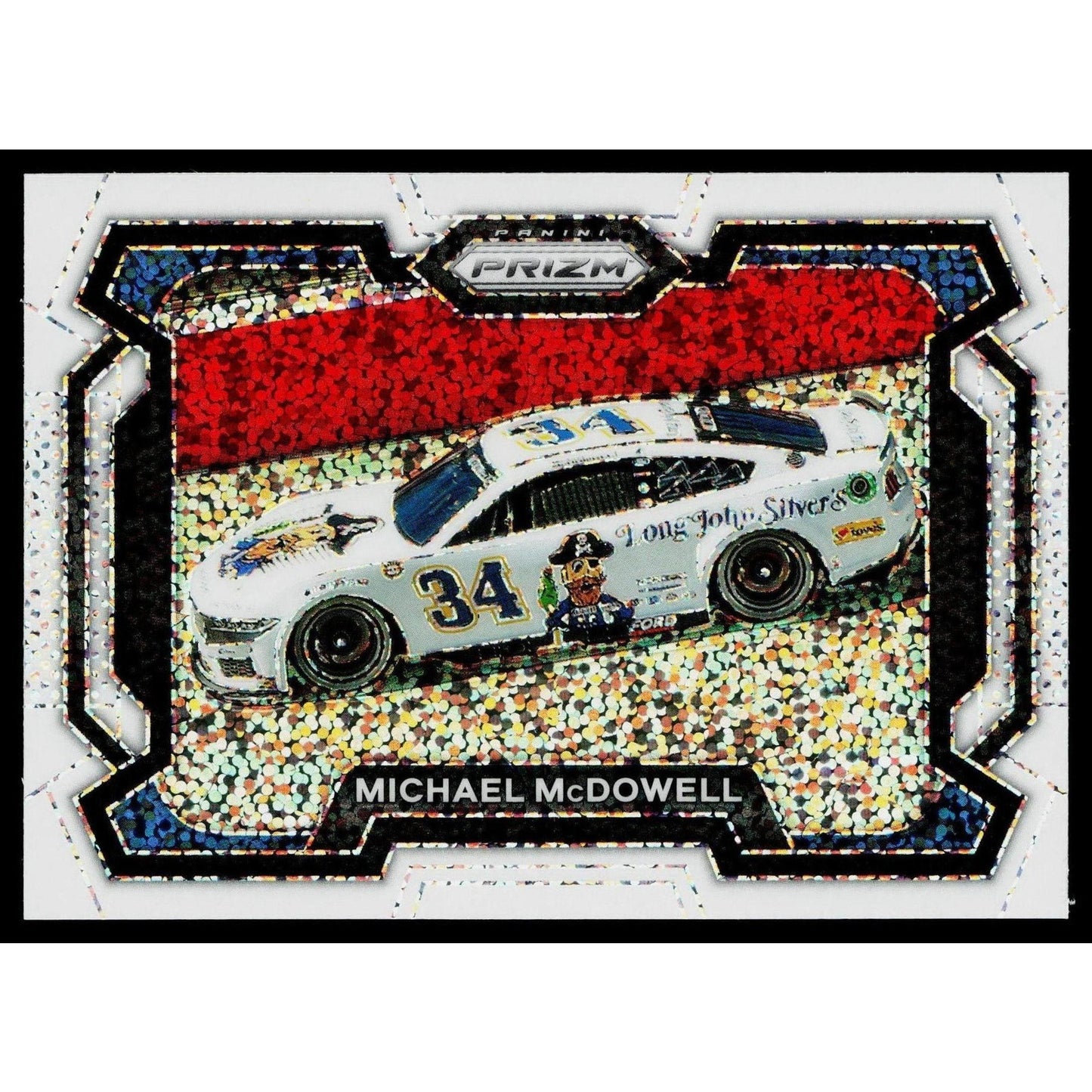 2024 Panini Prizm #24 Michael McDowell White Sparkle