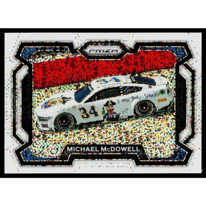 2024 Panini Prizm #24 Michael McDowell White Sparkle