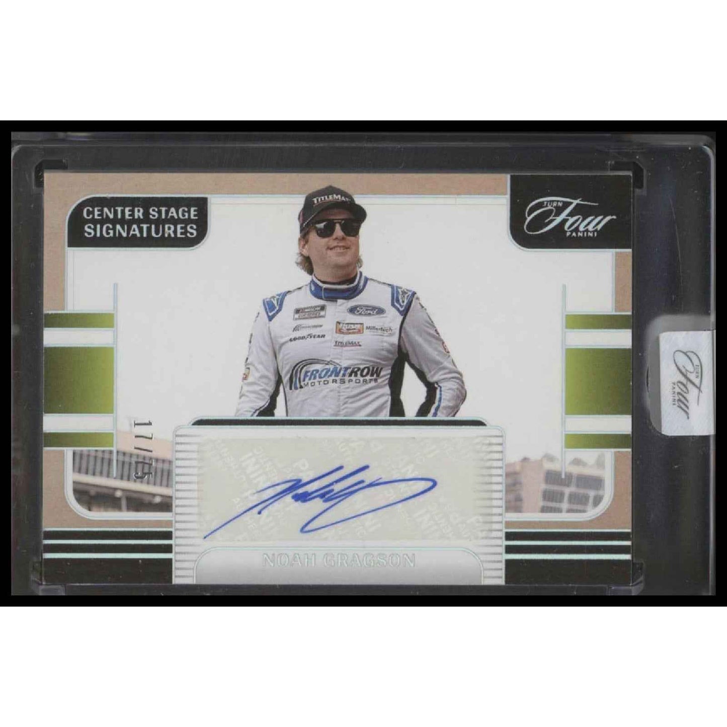 2025 Panini Turn Four Noah Gragson Center Stage Signatures Holo Silver #/75