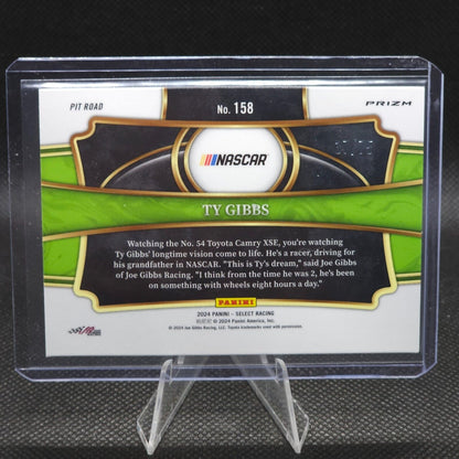 2024 Panini Select Racing Pit Road Purple Prizm #158 Ty Gibbs 37/75