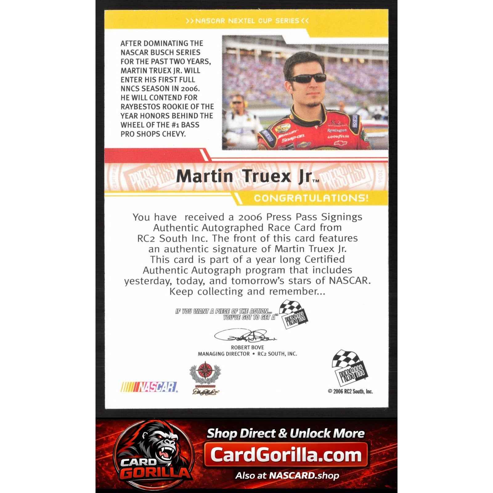 2006 Press Pass #NNO Martin Truex Jr. Signings