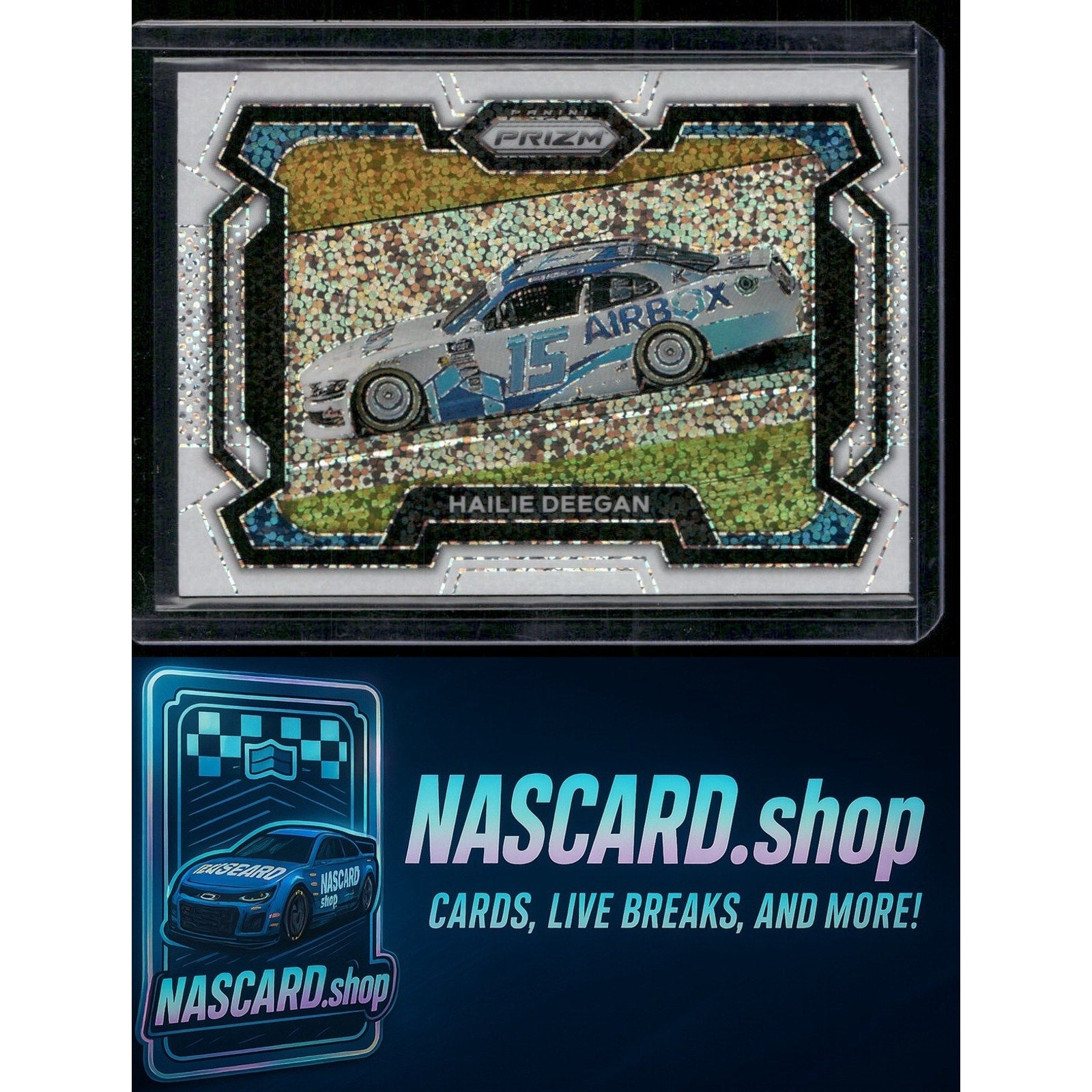 2024 Panini Prizm #16 Hailie Deegan White Sparkle - Card Gorilla