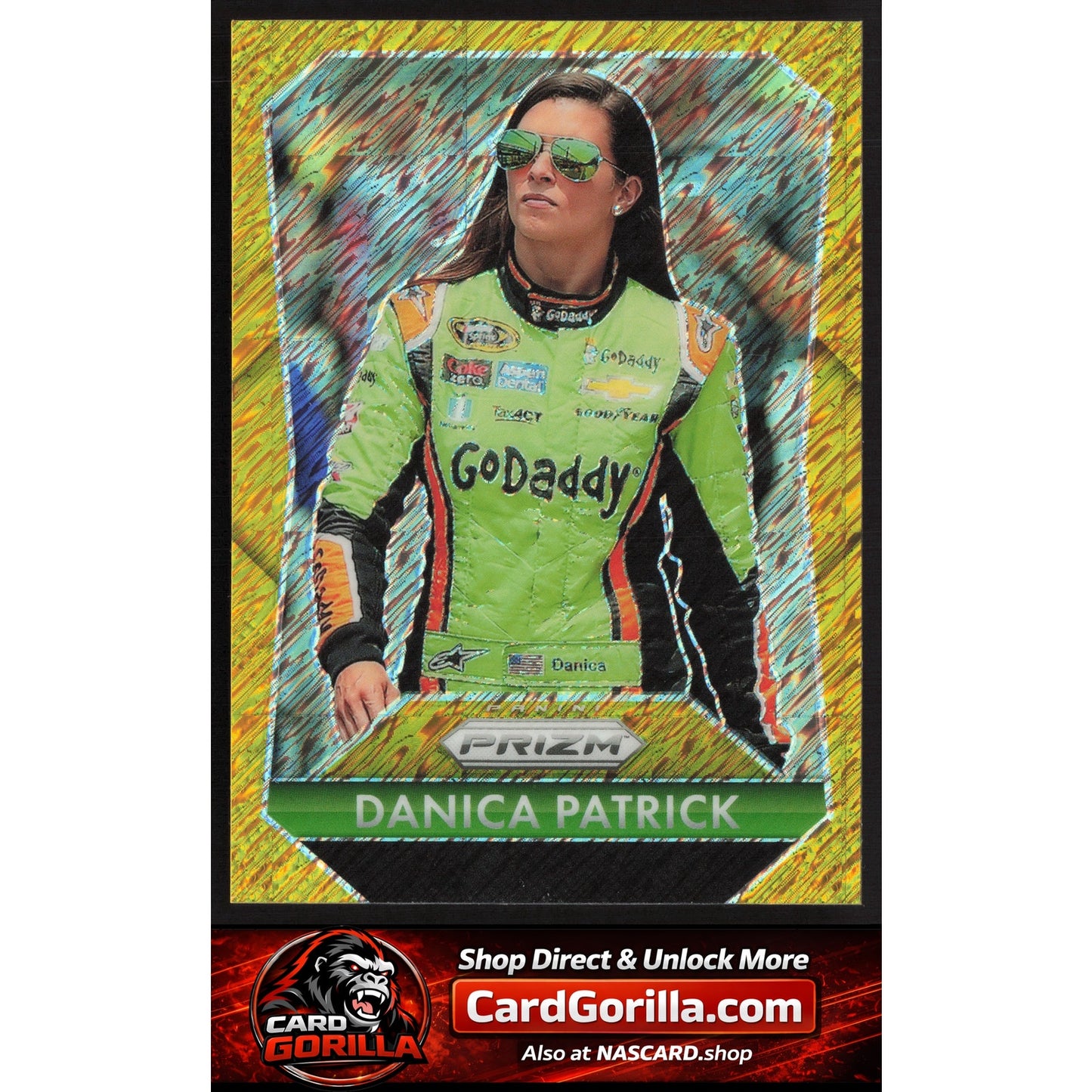 2025 Panini Prizm #188 Danica Patrick Gold Shimmer #3/3
