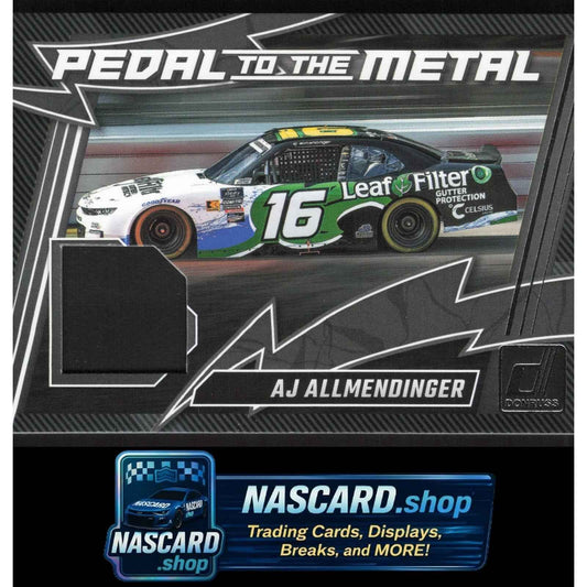2025 Donruss #PM-AJA AJ Allmendinger Pedal to the Metal Materials