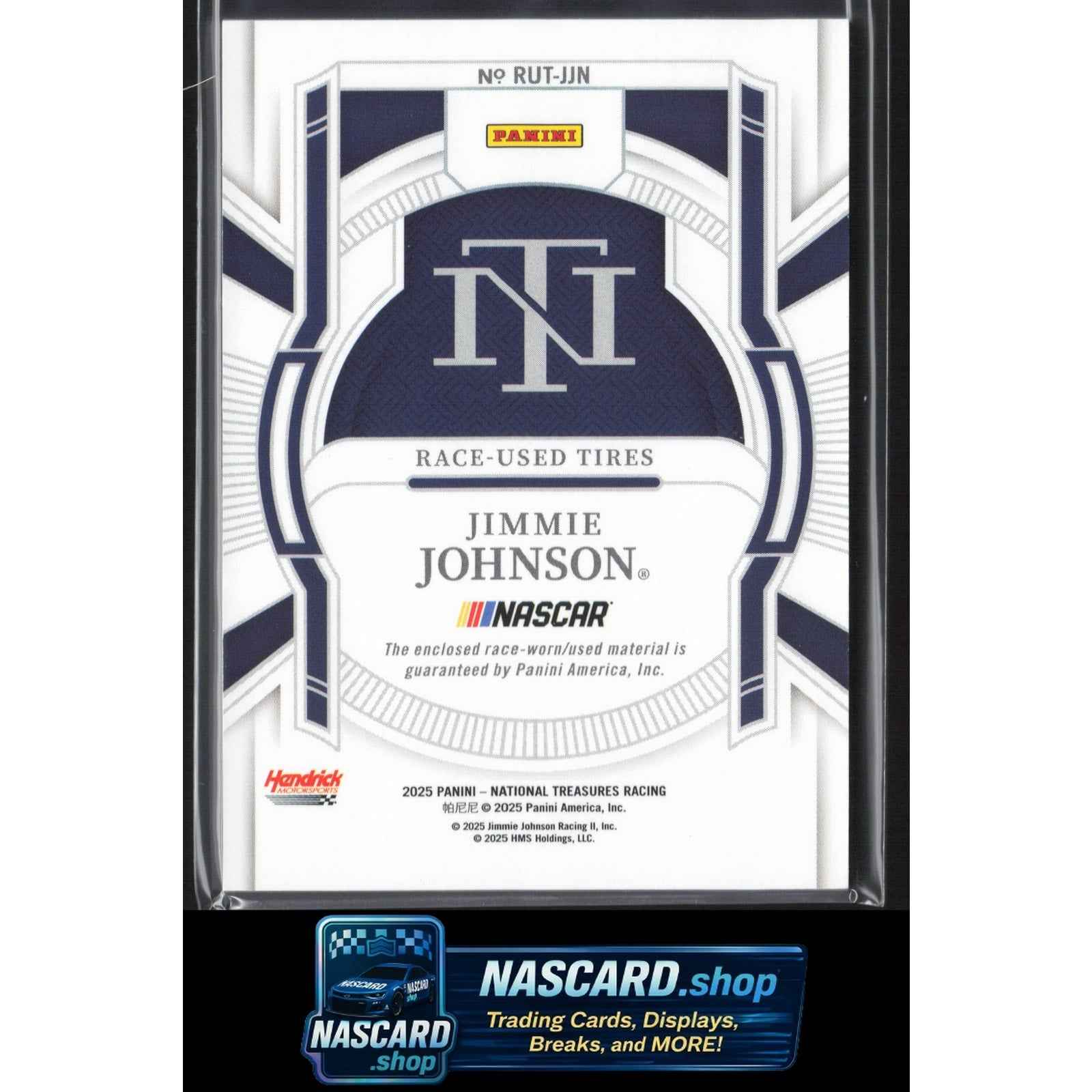 2025 Panini National Treasures #RUT-JJN Jimmie Johnson Race Used Tires