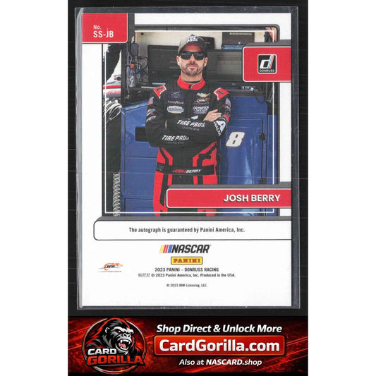 2023 Donruss #SS-JB Josh Berry Signature Series Red #/99