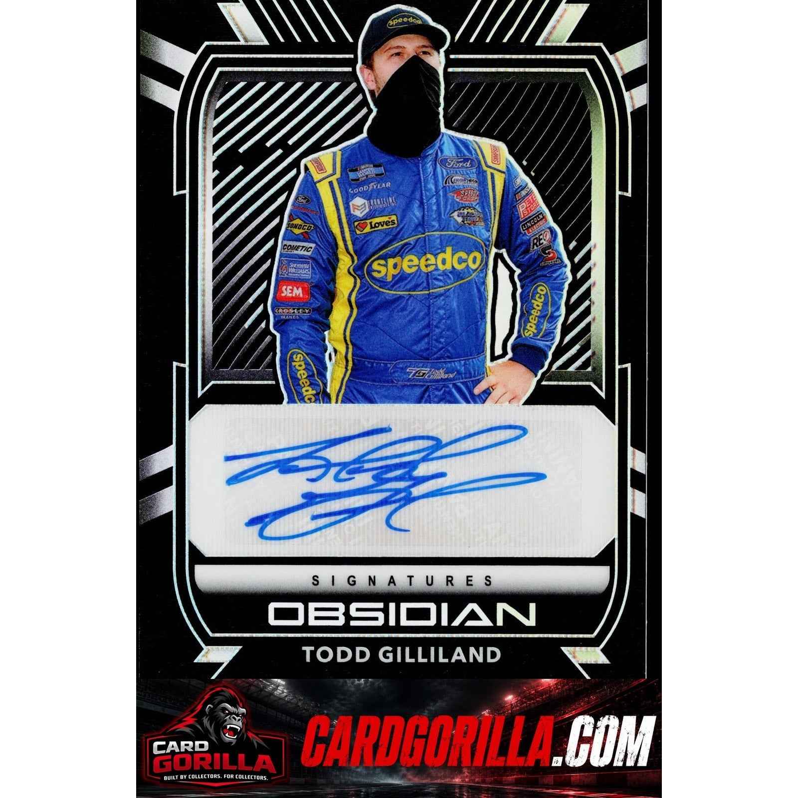 2021 Panini Chronicles #OS-TG Todd Gilliland Obsidian Signatures