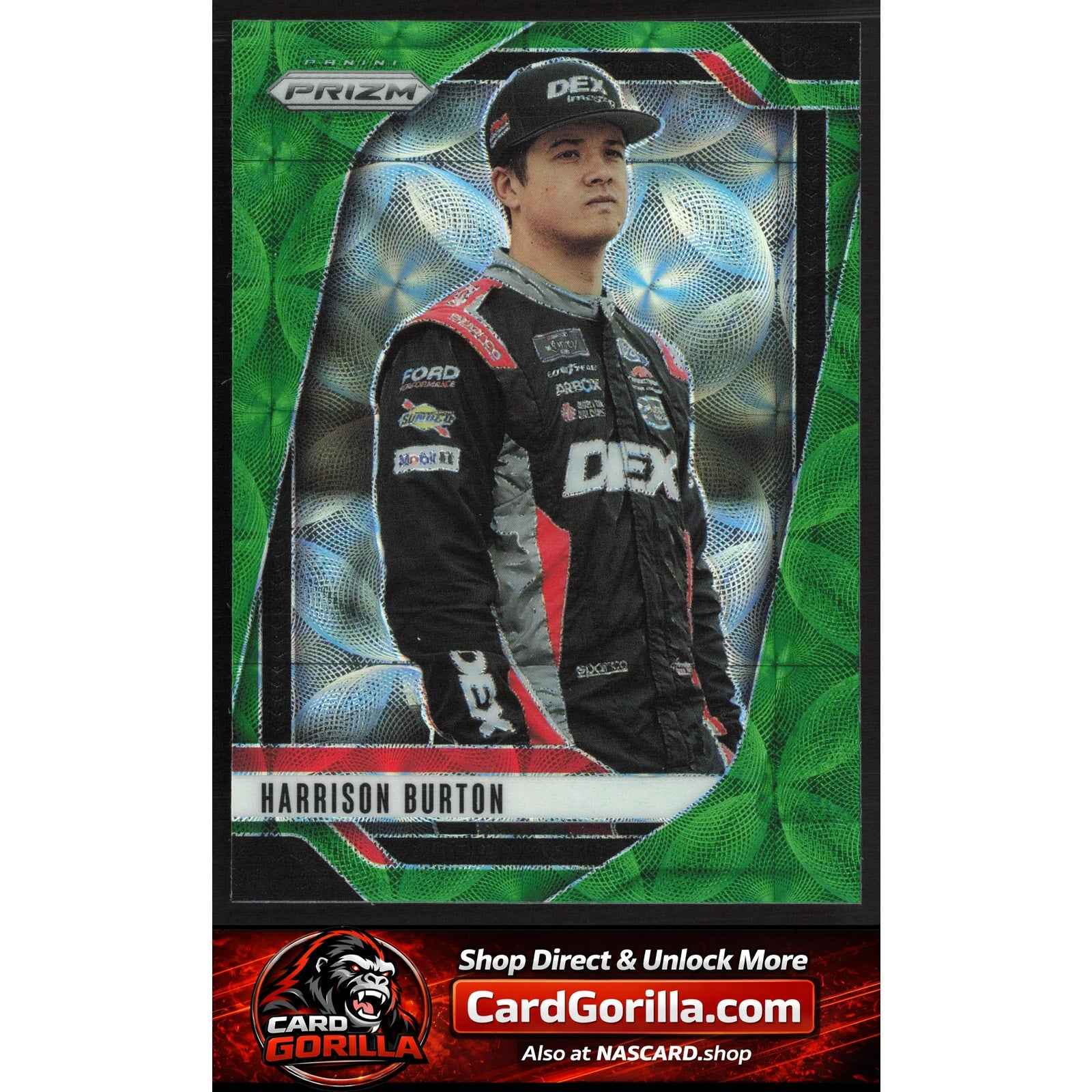 2025 Panini Prizm #67 Harrison Burton Green Scope #/149