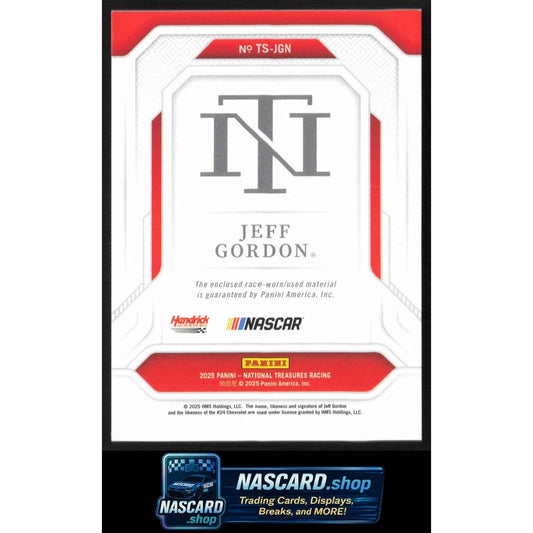 2025 Panini National Treasures Jeff Gordon Treasured Swatches Holo Silver #/30