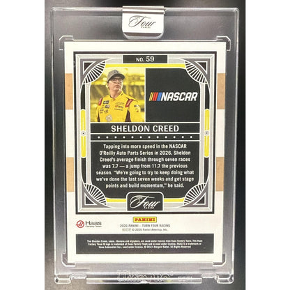 2026 Panini Turn Four Racing Sheldon Creed #59 Holo Silver 19/49