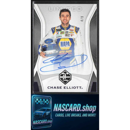 2020 Panini Chronicles #3 Chase Elliott Limited Autographs Purple #/9