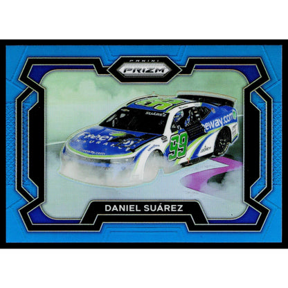 2024 Panini Prizm #72 Daniel Suarez Carolina Blue #/49