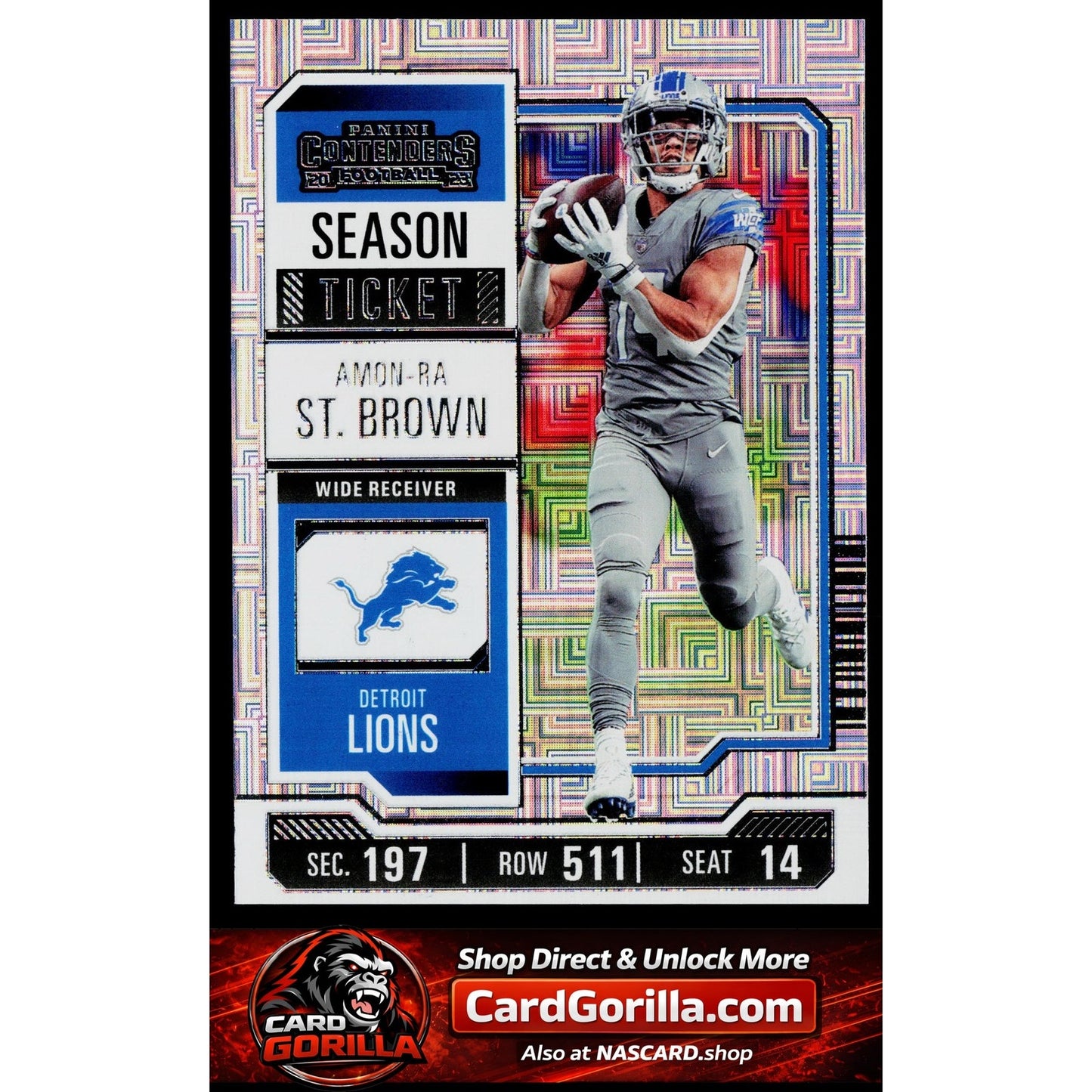 2023 Panini Contenders #34 Amon-Ra St. Brown