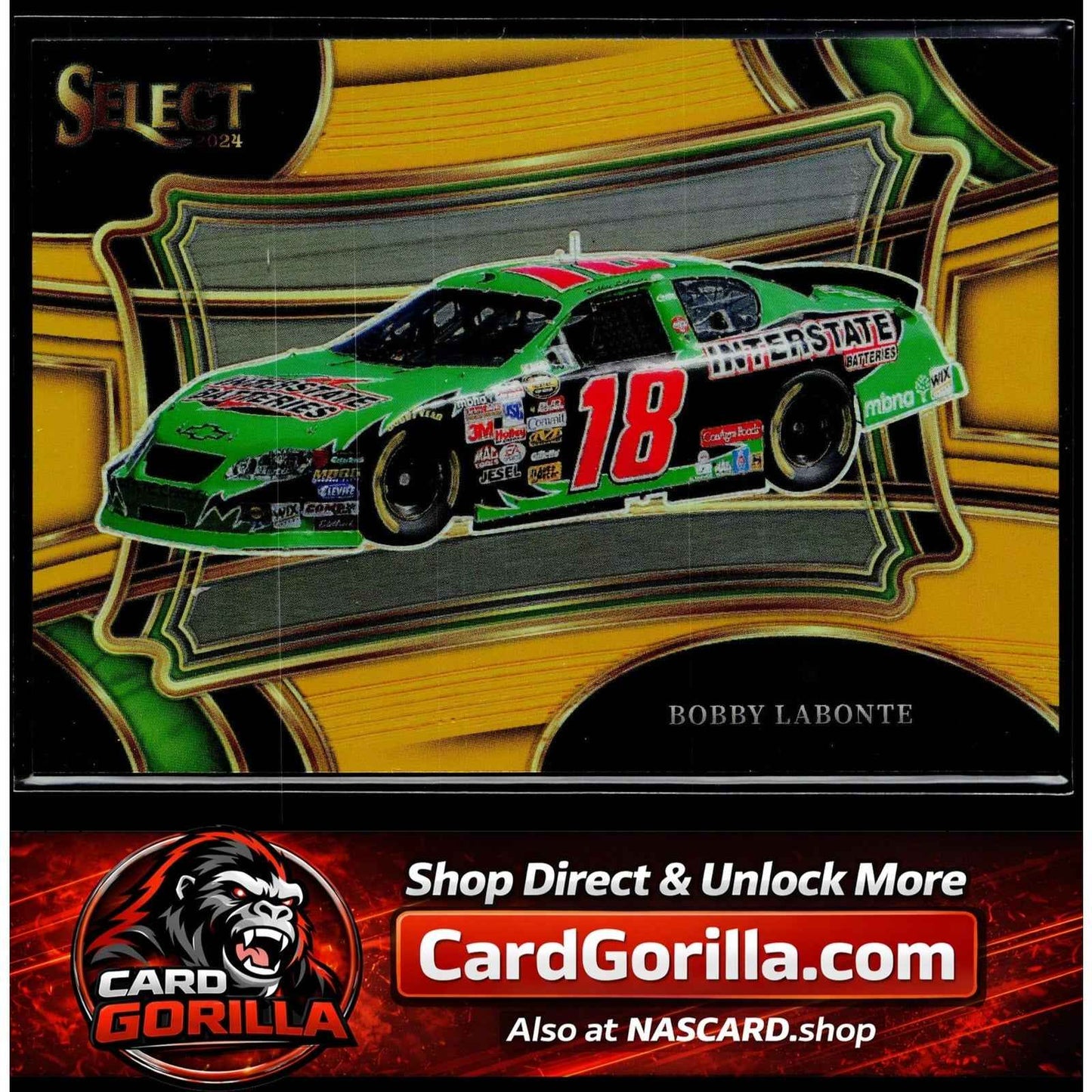 2024 Panini Select #197 Bobby Labonte Gold Prizms #/10