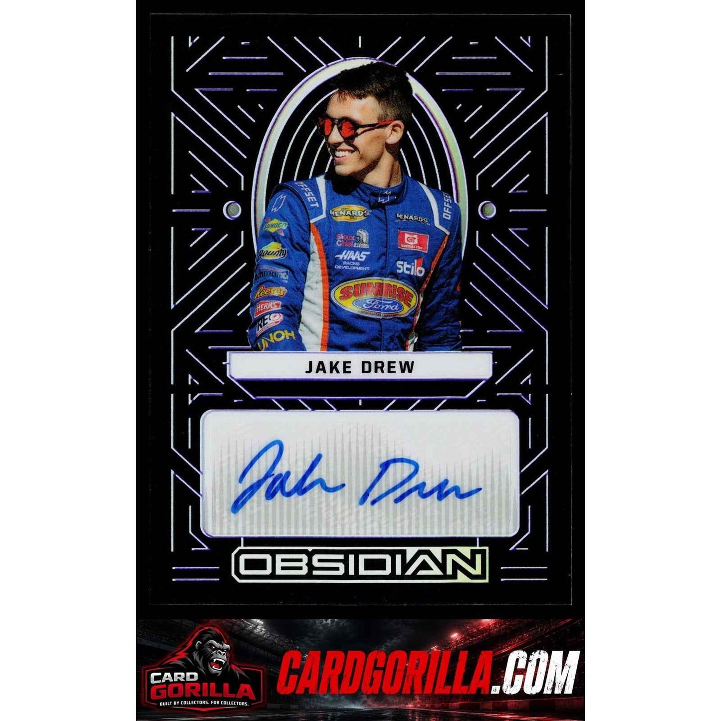2023 Chronicles Jake Drew Obsidian Signatures Electric Etch Purple #/49