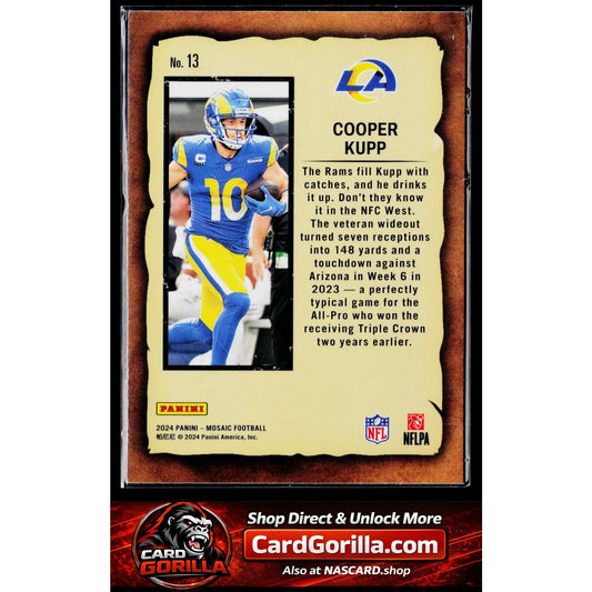 2024 Panini Mosaic #13 Cooper Kupp Notoriety