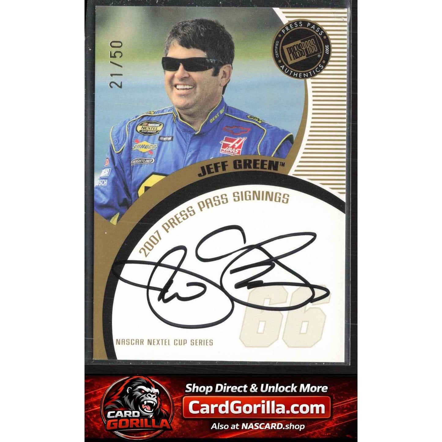 2007 Press Pass #NNO Jeff Green Signings Gold