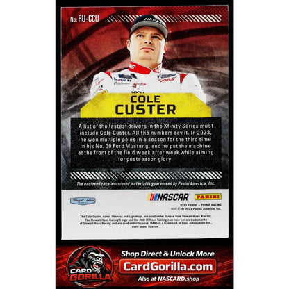 2023 Panini Prime #RU-CCU Cole Custer Race Used Firesuits #/99